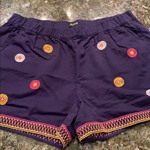 Madewell embroidered shorts
